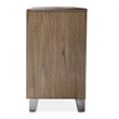 Michael Amini Del Mar Sound Wood Nightstand in Boardwalk Brown