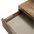 Michael Amini Del Mar Sound Wood Nightstand in Boardwalk Brown