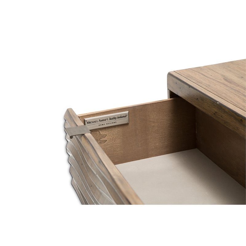 Michael Amini Del Mar Sound Contemporary Wood Dresser in Boardwalk Brown