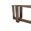Michael Amini Del Mar Sound Wood & Glass Console Table in Boardwalk Brown
