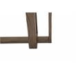 Michael Amini Del Mar Sound Wood & Glass Console Table in Boardwalk Brown