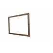 Michael Amini Del Mar Sound Wood & Glass Wall Mirror in Boardwalk Brown