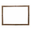 Michael Amini Del Mar Sound Wood & Glass Wall Mirror in Boardwalk Brown