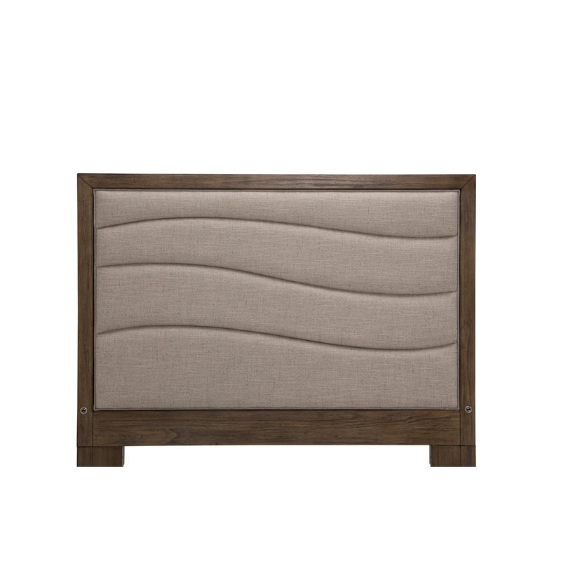 Michael Amini Del Mar Sound Eastern King Panel Bed - Boardwalk Brown