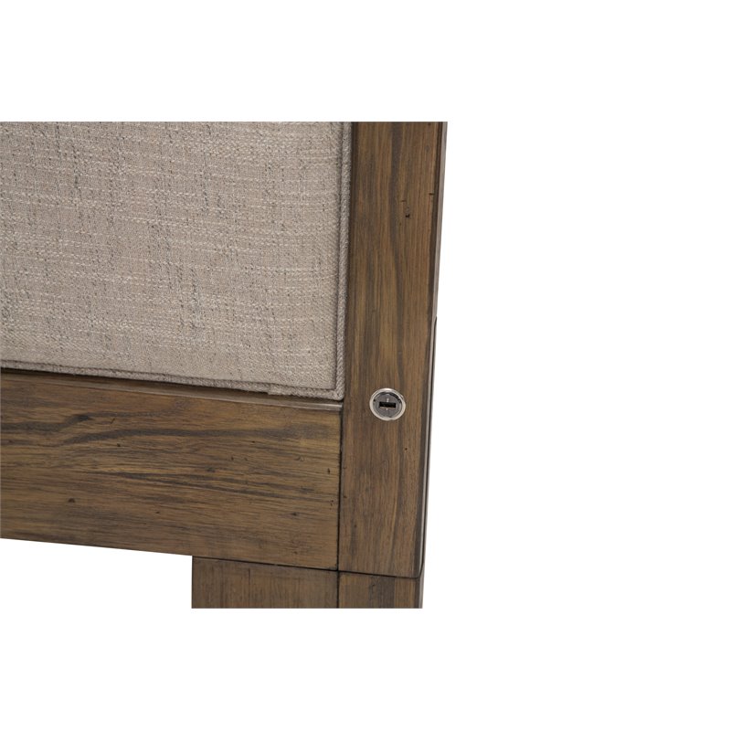 Michael Amini Del Mar Sound Eastern King Panel Bed - Boardwalk Brown