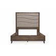 Michael Amini Del Mar Sound Queen Panel Bed in Boardwalk Brown