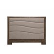 Michael Amini Del Mar Sound Queen Panel Bed in Boardwalk Brown