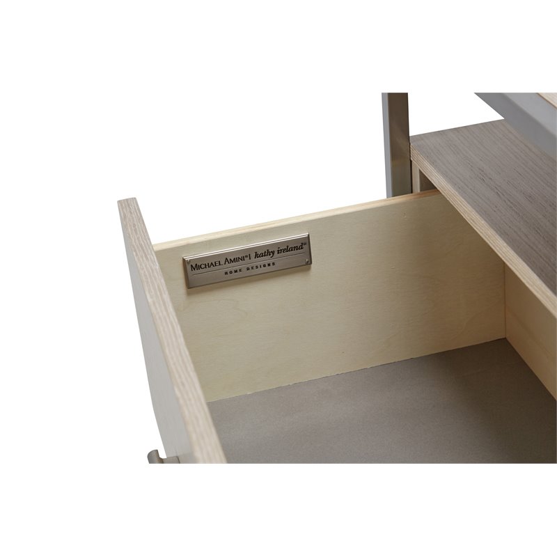 Michael Amini Silverlake Village Dresser with Mirror - Washed Oak