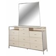 Michael Amini Silverlake Village Dresser with Mirror - Washed Oak