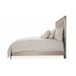 Michael Amini Silverlake Village Wood & Metal Queen Panel Bed in Washed Oak
