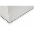 Michael Amini State St. Metal & Vinyl Cal King Panel Bed in Off White