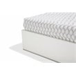 Michael Amini State St. Metal & Vinyl Cal King Panel Bed in Off White