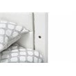 Michael Amini State St. Metal & Vinyl Cal King Panel Bed in Off White