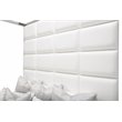 Michael Amini State St. Metal Eastern King Canopy Bed in Off White