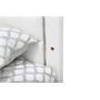 Michael Amini State St. Metal & Vinyl Queen Panel Bed in Off White