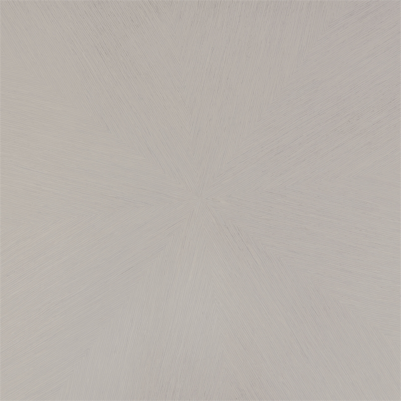 Michael Amini Eclipse Round Poplar & Steel Dining Table in Moonlight Gray