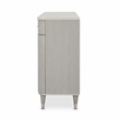 Michael Amini Eclipse Wood & Marble Sideboard with Mirror in Moonlight Gray