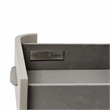 Michael Amini Eclipse Wood & Marble Sideboard with Mirror in Moonlight Gray
