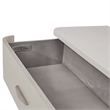 Michael Amini Eclipse Wood & Marble Dresser with Mirror Set in Moonlight Gray