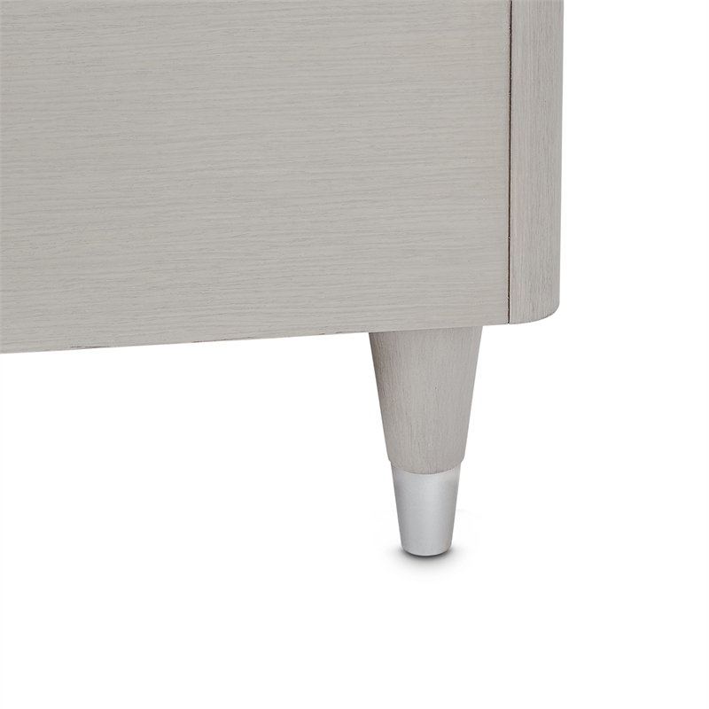 Michael Amini Eclipse Cal. King Bed with LED Lights - Moonlight Gray
