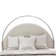 Michael Amini Eclipse Eastern King Bed with LED Lights - Moonlight Gray