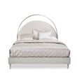 Michael Amini Eclipse Queen Bed with LED Lights - Moonlight Gray