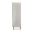 Michael Amini Eclipse 6-Drawer Wood & Marble Chest in Moonlight Gray