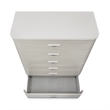 Michael Amini Eclipse 6-Drawer Wood & Marble Chest in Moonlight Gray