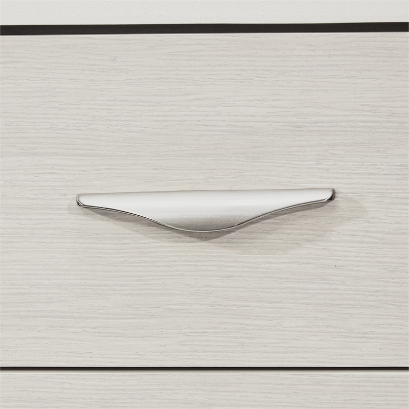 Michael Amini Eclipse 6-Drawer Wood & Marble Chest in Moonlight Gray