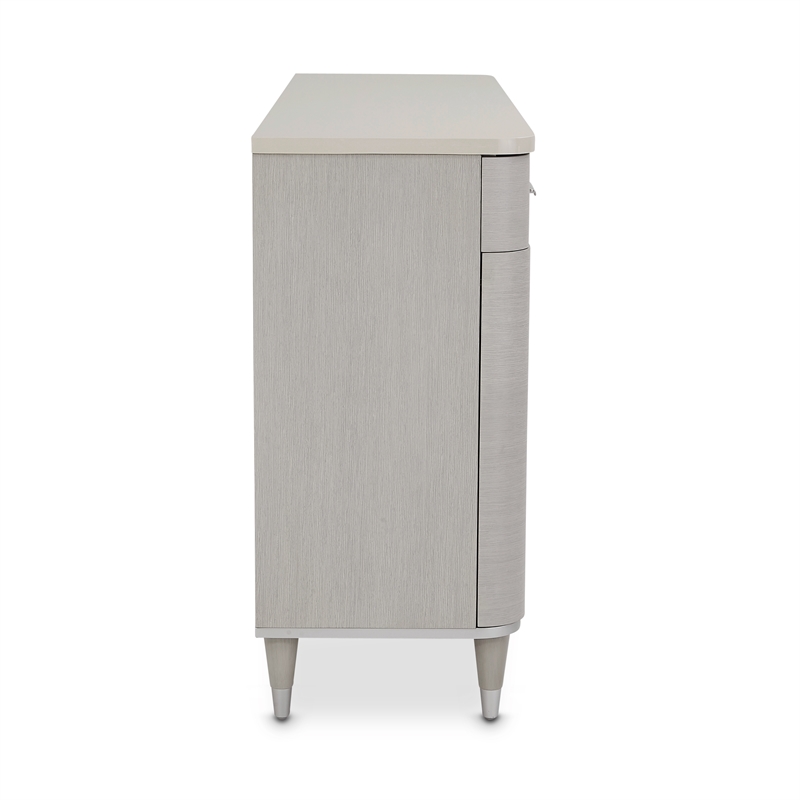 Michael Amini Eclipse Poplar Wood Sideboard in Moonlight Gray