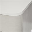 Michael Amini Eclipse Poplar Wood & Marble Nightstand in Moonlight Gray