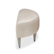 Michael Amini Kathy Ireland Eclipse Accent Bench - Ivory/Moonlight Gray