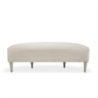 Michael Amini Kathy Ireland Eclipse Accent Bench - Ivory/Moonlight Gray