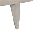 Michael Amini Kathy Ireland Eclipse Accent Bench - Ivory/Moonlight Gray