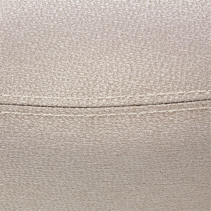Michael Amini Kathy Ireland Eclipse Accent Bench - Ivory/Moonlight Gray
