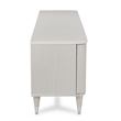 Michael Amini Eclipse Poplar Wood & Glass Media Cabinet in Moonlight Gray