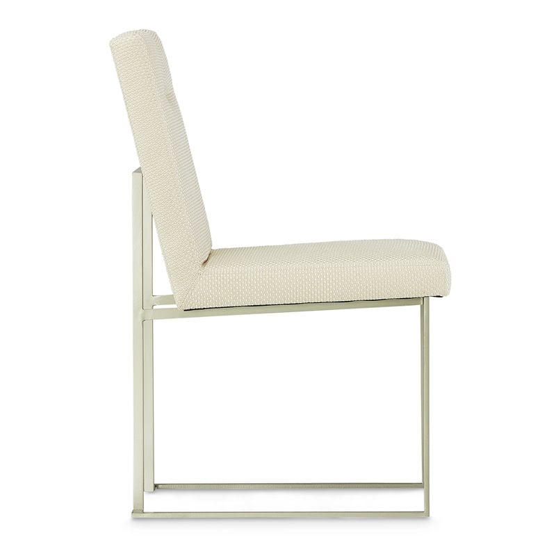Michael Amini Laguna Ridge Dining Side Chair - Brushed Silver/Oak