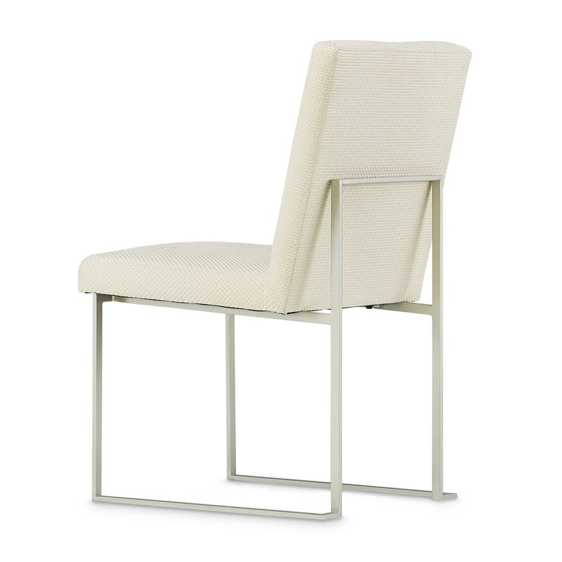 Michael Amini Laguna Ridge Dining Side Chair - Brushed Silver/Oak