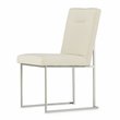 Michael Amini Laguna Ridge Dining Side Chair - Brushed Silver/Oak