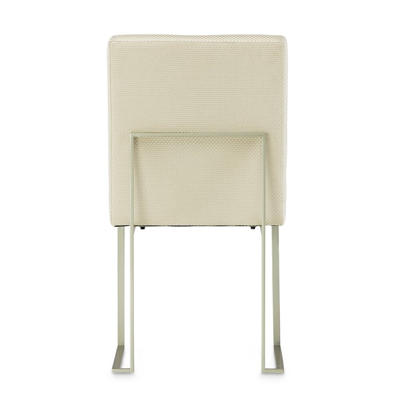 Michael Amini Laguna Ridge Dining Side Chair - Brushed Silver/Oak