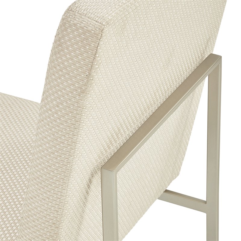 Michael Amini Laguna Ridge Dining Side Chair - Brushed Silver/Oak