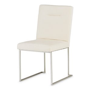 Michael Amini Laguna Ridge Dining Side Chair - Brushed Silver/Oak
