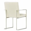 Michael Amini Laguna Ridge Dining Arm Chair - Brushed Silver/Oak
