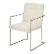 Michael Amini Laguna Ridge Dining Arm Chair - Brushed Silver/Oak