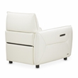 Michael Amini Verona 3-Piece Reclining Leather Sofa - Snow White