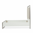 Michael Amini Marquee Modern Eastern King Panel Bed in Cloud White