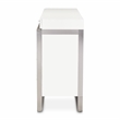 Michael Amini Marquee 8-Drawer Modern Wood and Glass Dresser in Cloud White