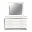 Michael Amini Marquee 8-Drawer Dresser with Mirror in Cloud White