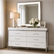 Marquee 8-Drawer Dresser with Mirror in Cloud White