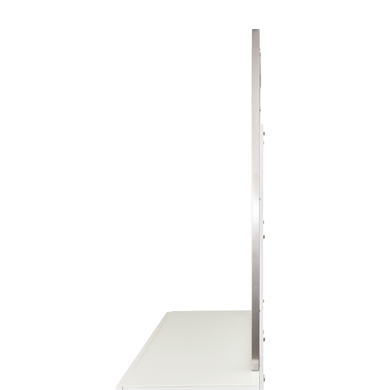 Michael Amini Marquee 8-Drawer Dresser with Mirror in Cloud White
